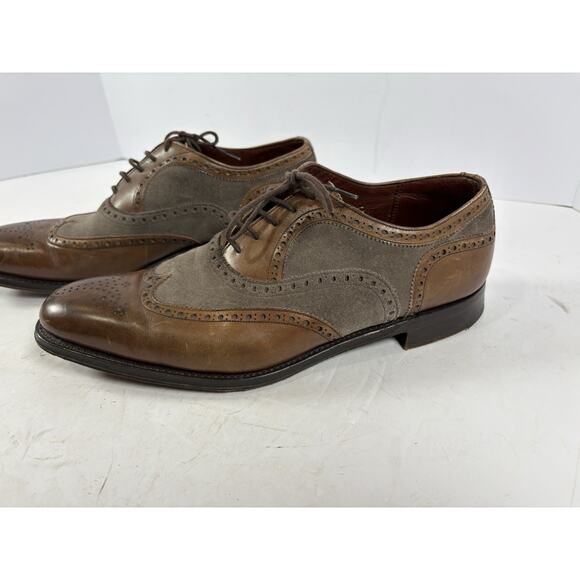 Herring \'Fencote\' Brown Leather Oxford Brogues 7.5 Dress Shoes main image 8